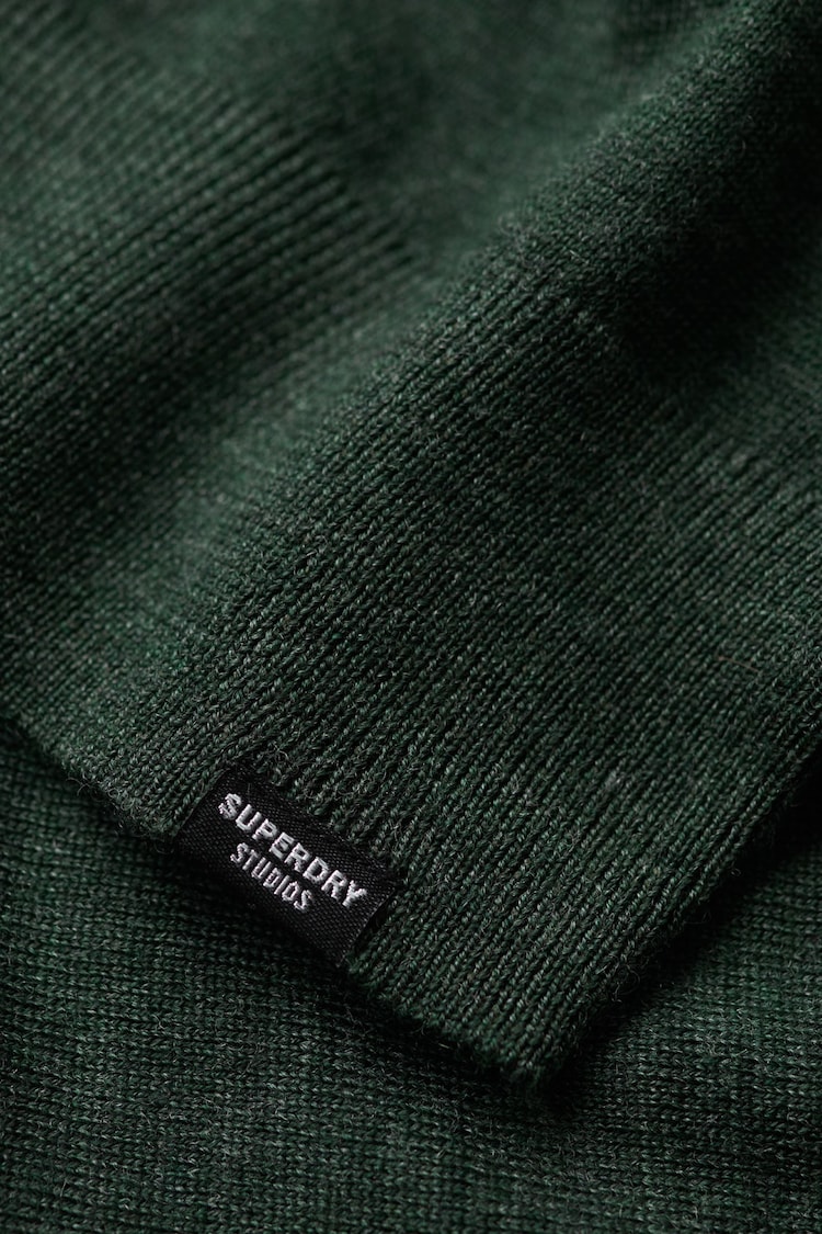 Superdry Green Merino Knit Dress - Image 7 of 7