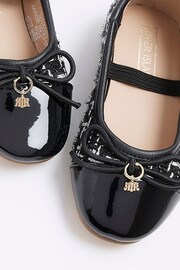 River Island Black/White Girls Boucle Ballerinas - Image 5 of 5