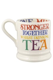 Emma Bridgewater Cream Rainbow toast change the world 1/2 Pint Mug - Image 4 of 5