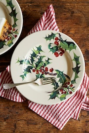 Emma Bridgewater Cream Holly 8 1/2 Inch Plate - Image 1 of 3