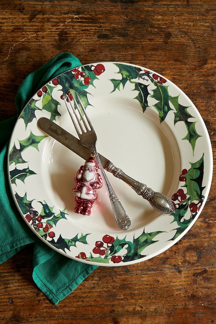 Emma Bridgewater Cream Holly 10 1/2 Inch Plate - Image 1 of 3