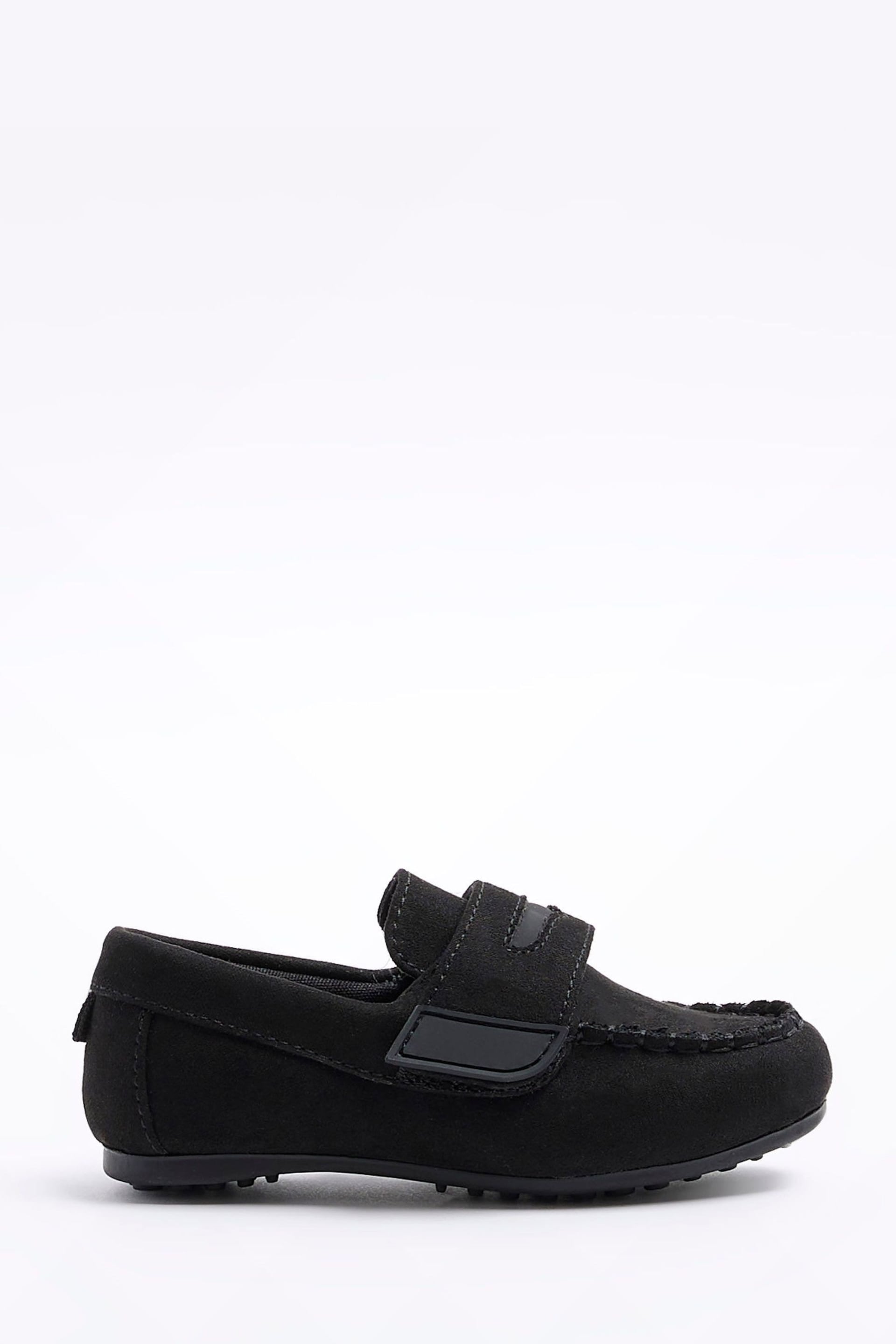 River Island Black Boys Velcro Loafers - Image 1 of 4