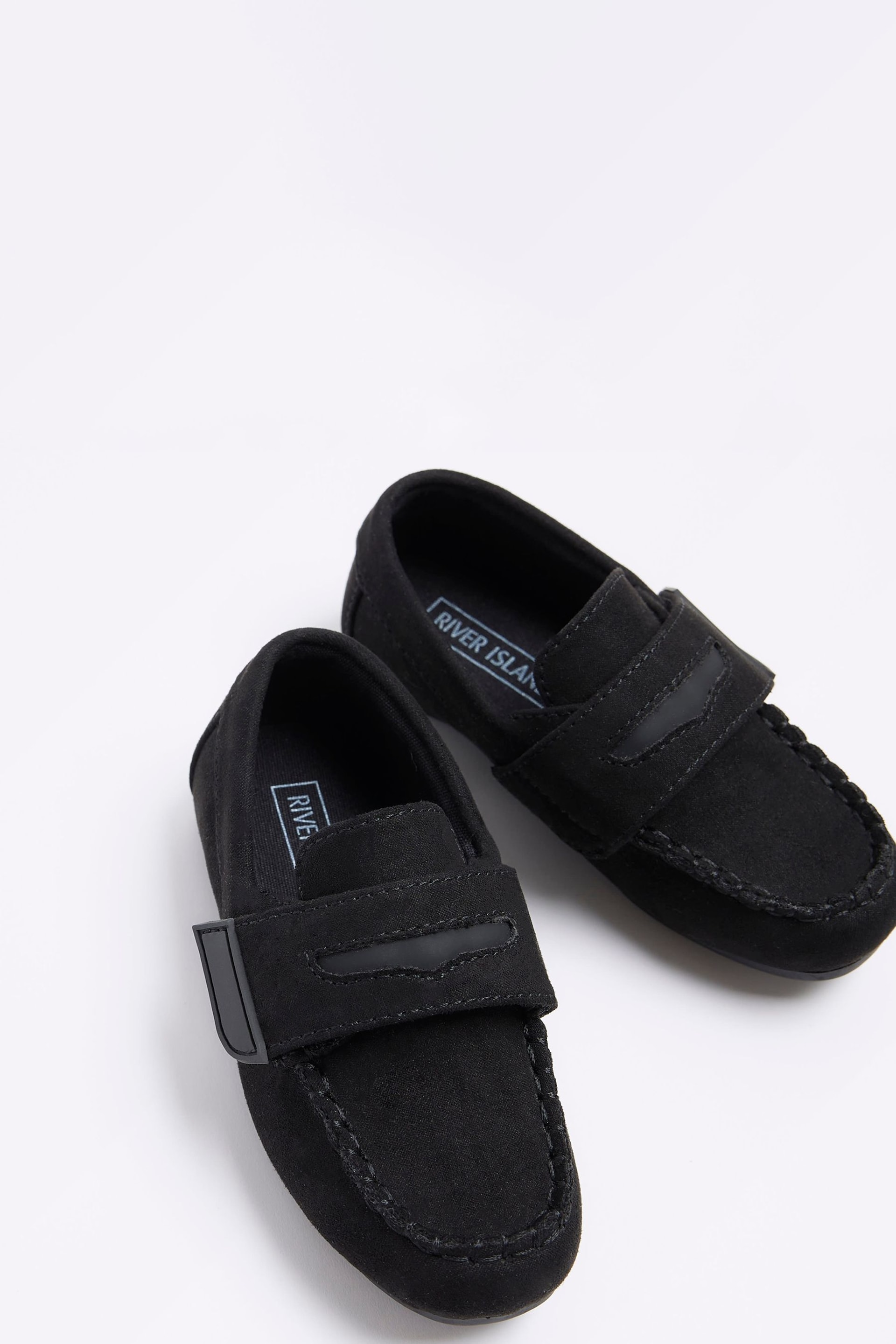 River Island Black Boys Velcro Loafers - Image 3 of 4