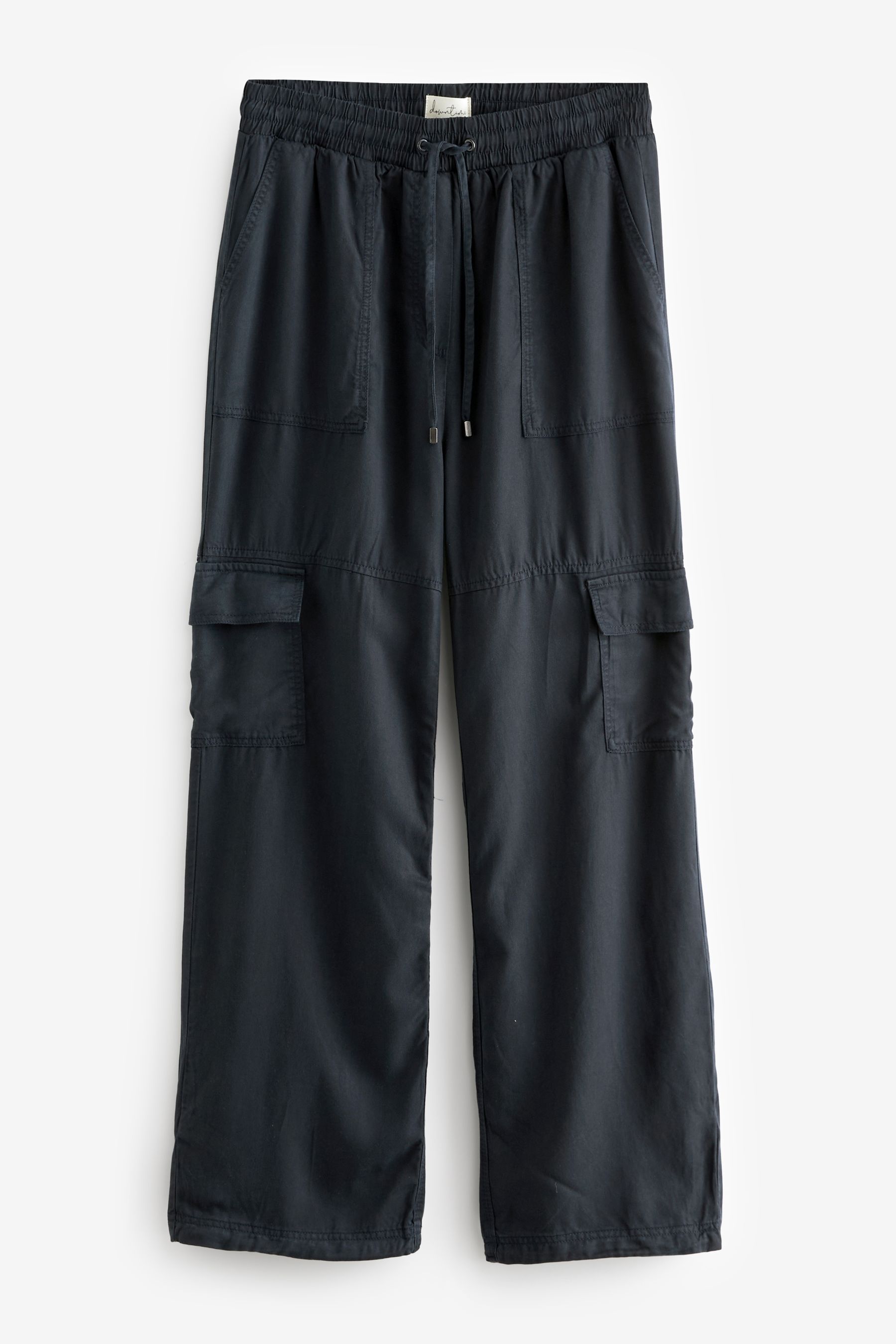 Navy cargo trousers womens deals