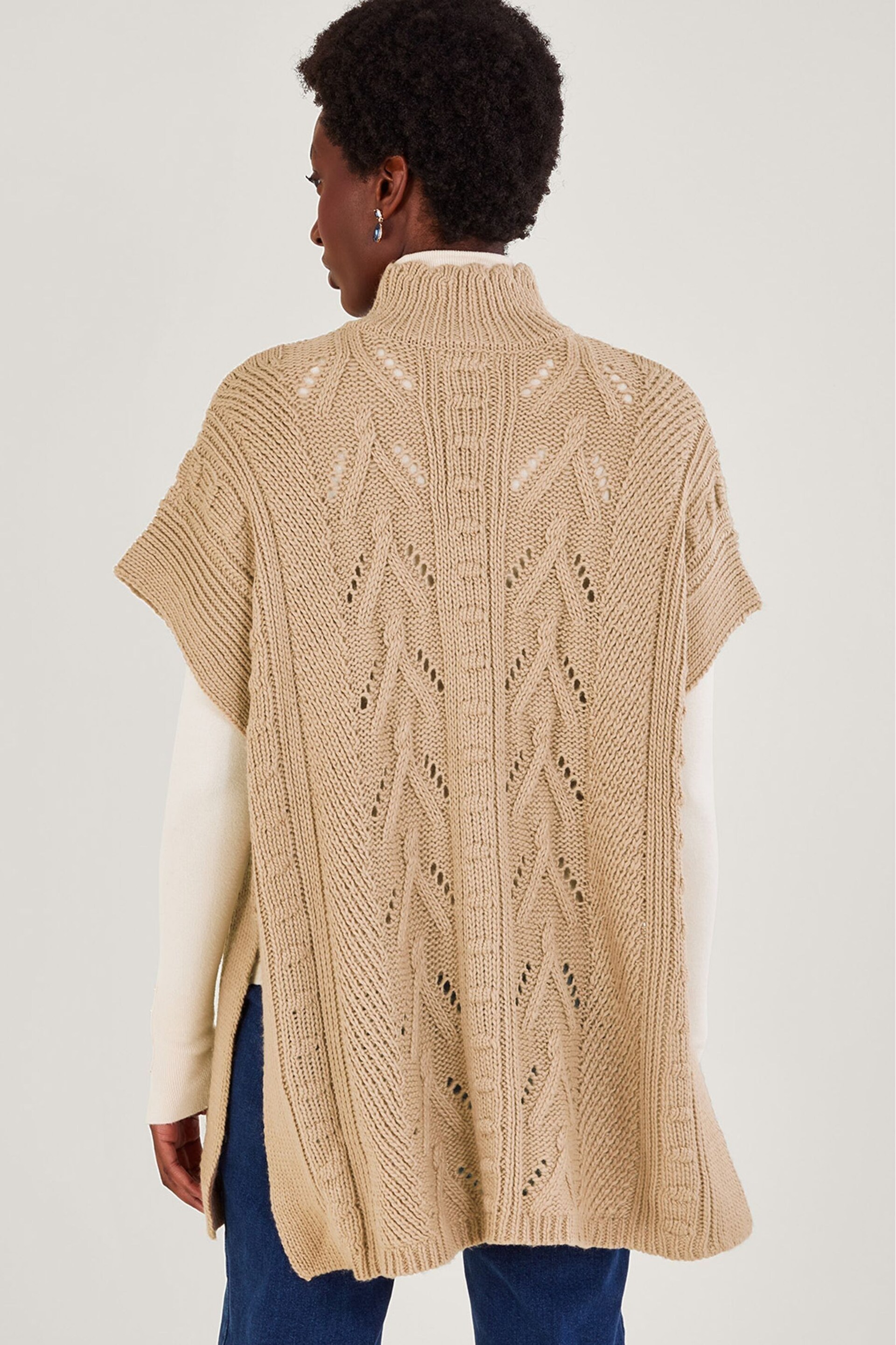 Monsoon Zia Tabard Poncho - Image 2 of 5