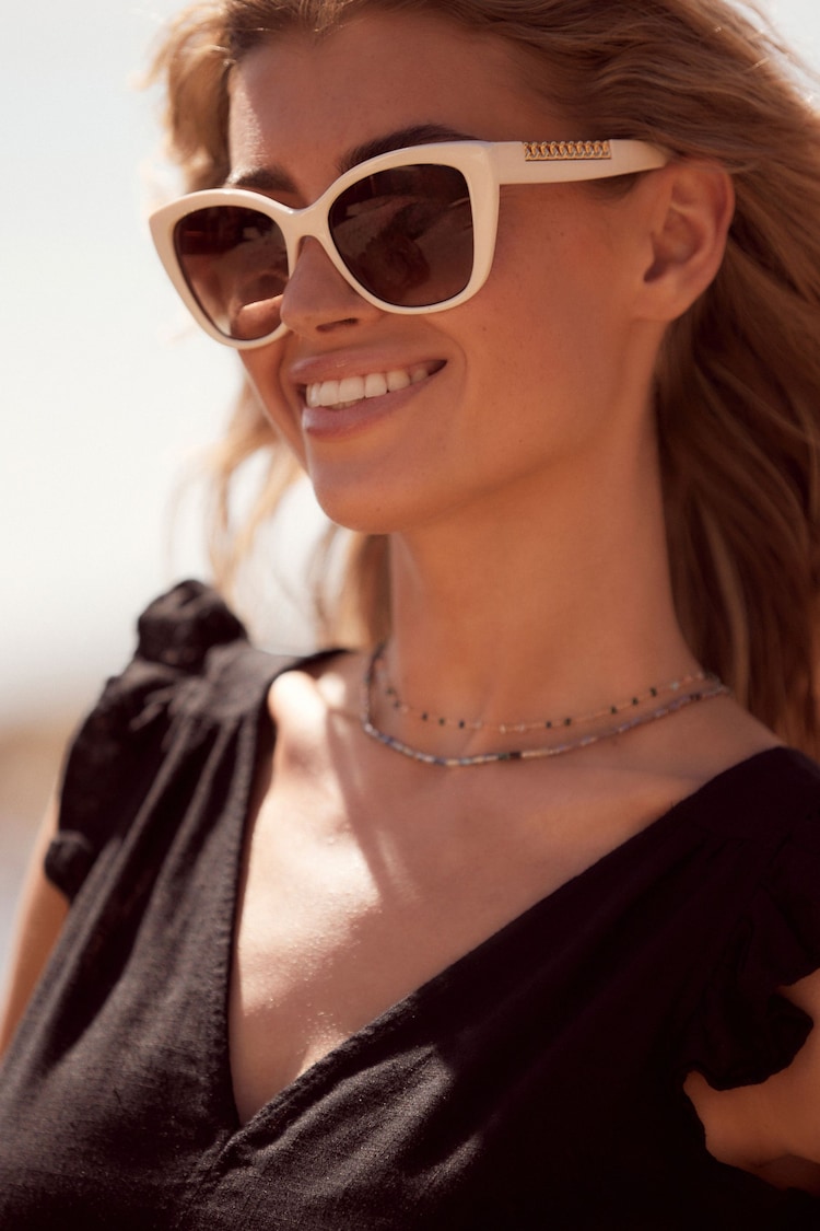 Black Linen V-Neck Blend Summer Sleeveless Shift Dress - Image 2 of 6