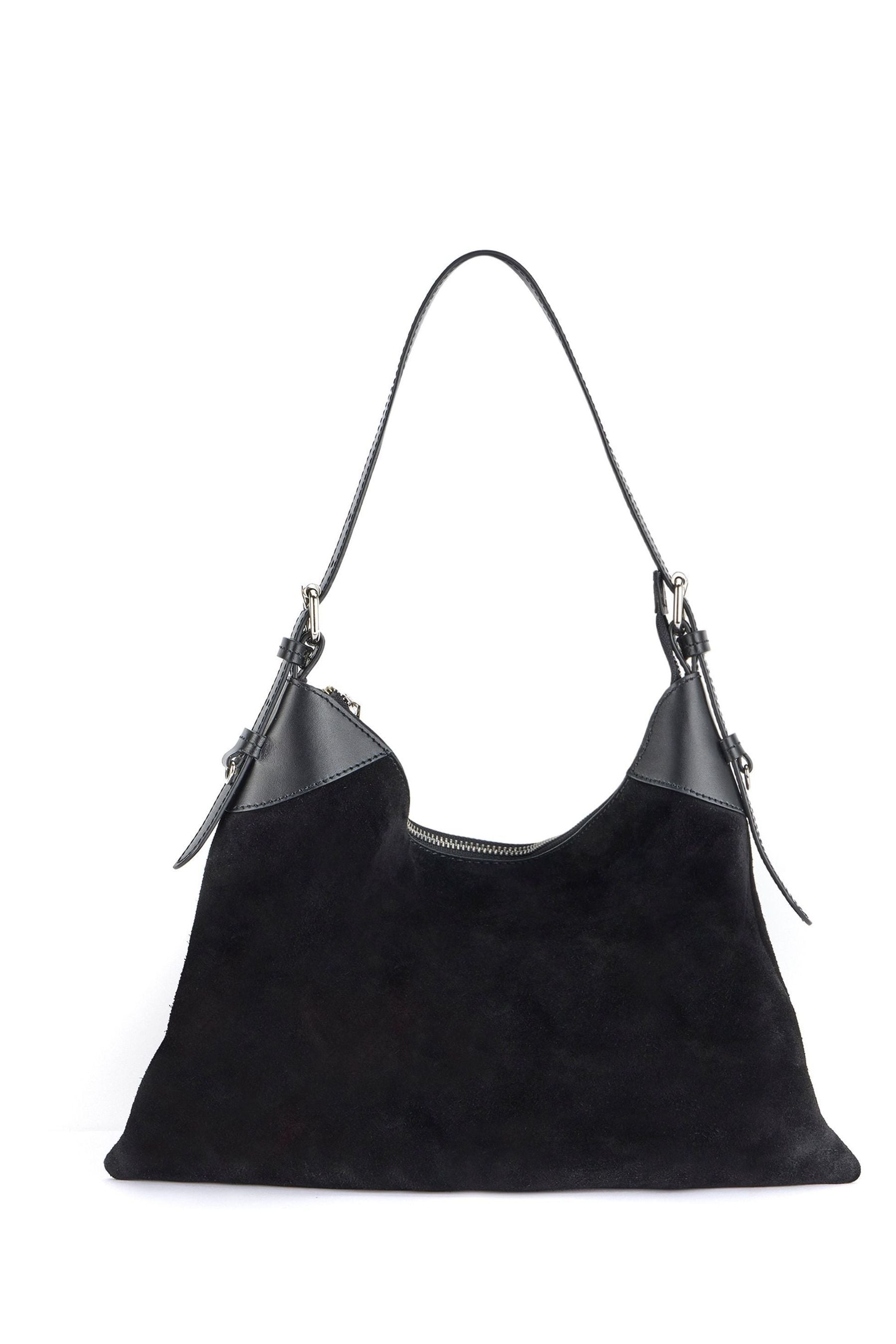 Buy Mint Velvet Black Black Suede Shoulder Bag from Next Ireland