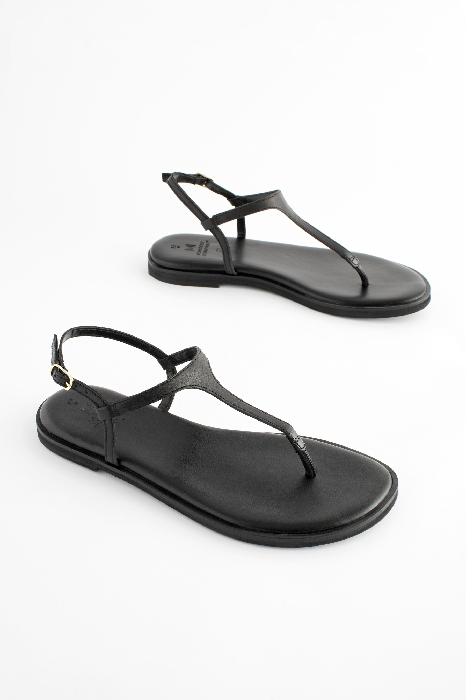 Next flat black sandals hotsell