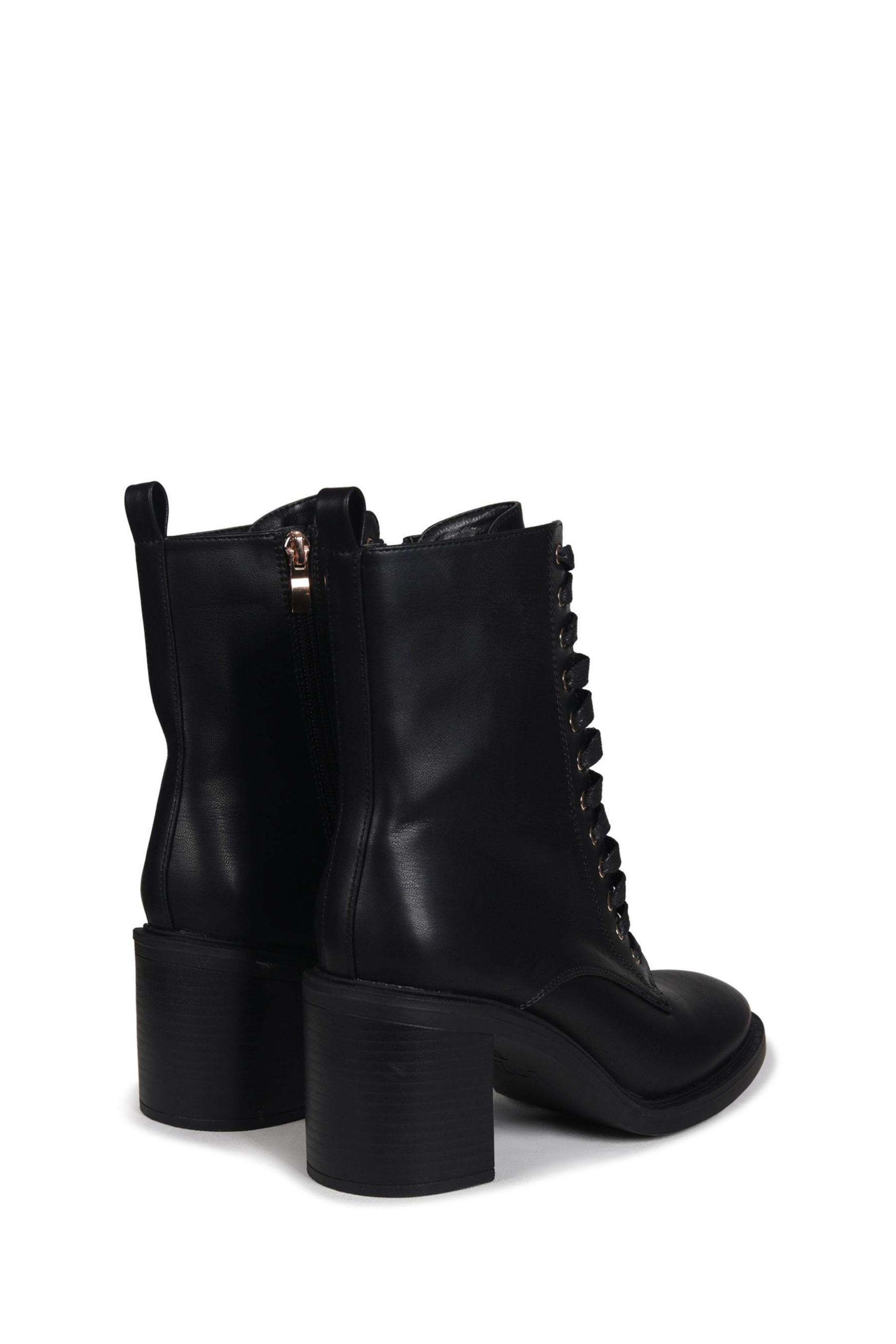Buy Linzi Black Rylie Lace Up Block Heel Ankle Boots from the Next UK online shop