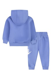 Nike Pale Blue Infant Club Fleece Tracksuit Set - Image 2 of 3