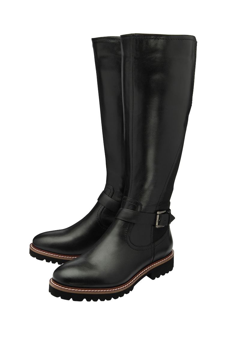 Lotus Black Leg Boots - Image 2 of 4