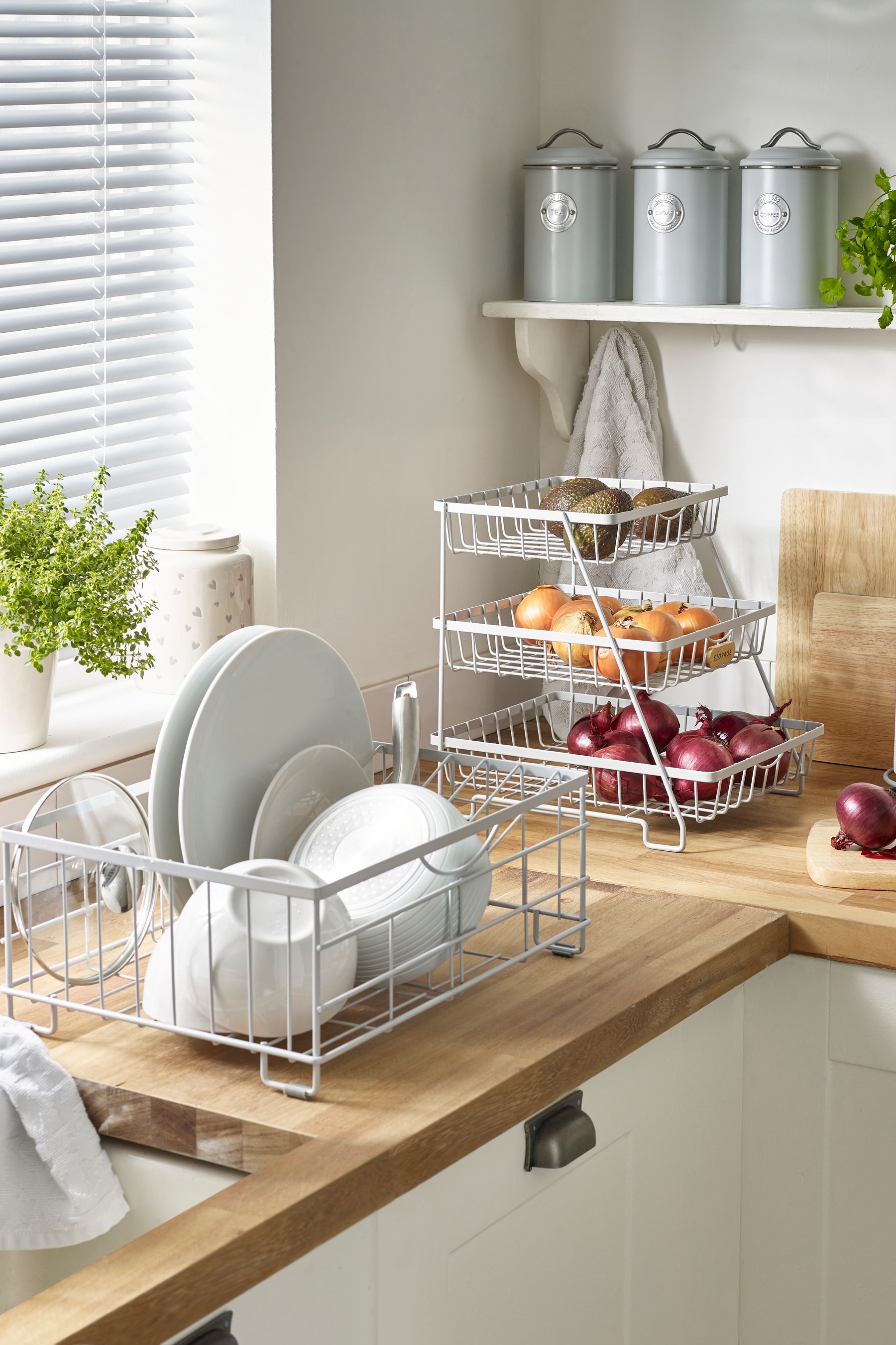 Buy Grey Malvern 2 Tier Dish Drainer from the Next UK online shop