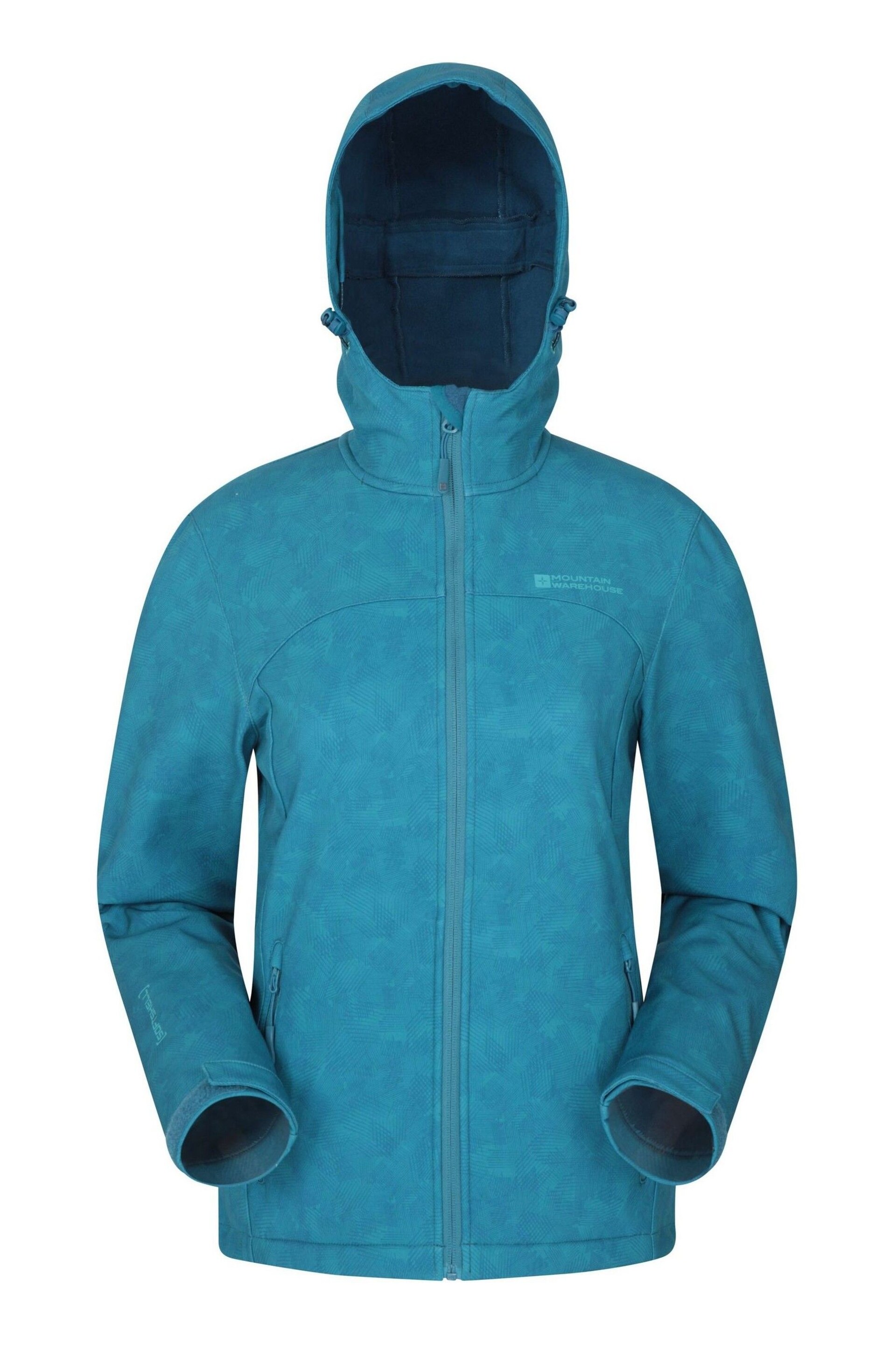 Mountain Warehouse Dark Blue Exodus Womens Softshell Jacket - Image 1 of 4