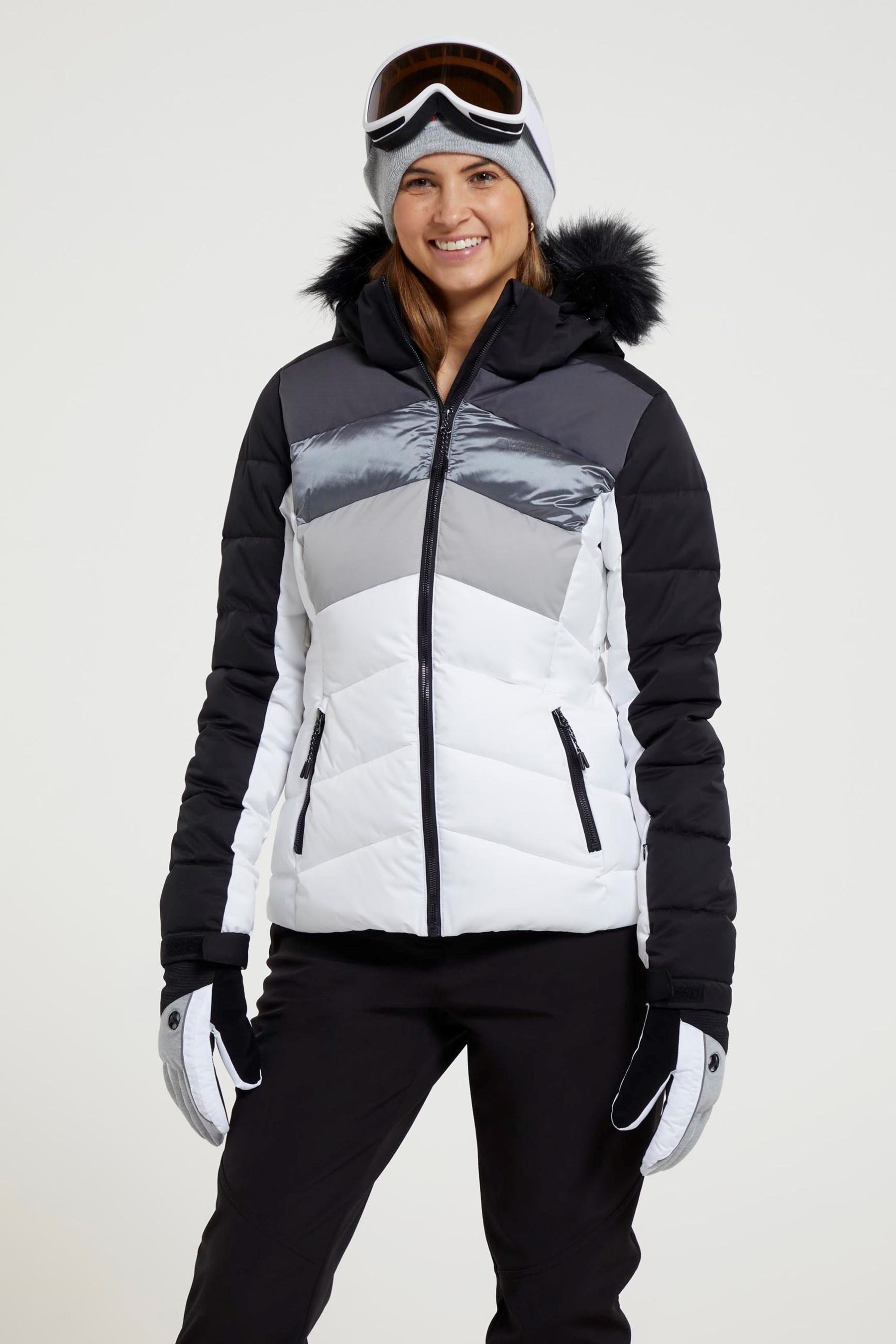 Buy Mountain Warehouse White Cascade Womens Water Resistant Padded Ski Jacket from Next Malta