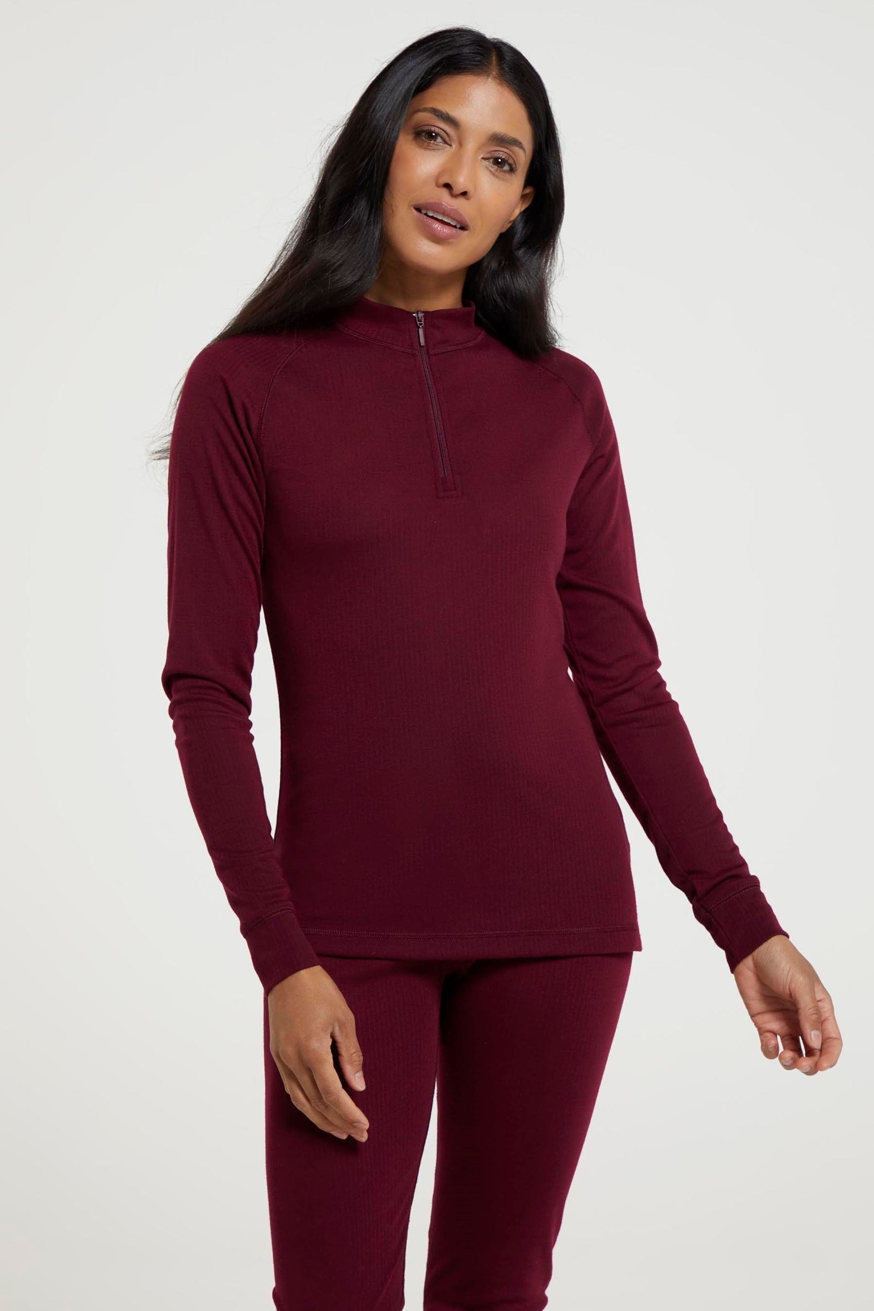 Buy Mountain Warehouse Pink Talus Womens Zip Neck Thermal Top from the Next UK online shop