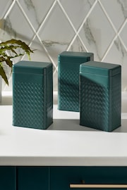 Set of 3 Forest Green Oakley Storage Tins - Image 2 of 4