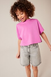 Purple Boxy T-Shirt (3-16yrs) - Image 1 of 7