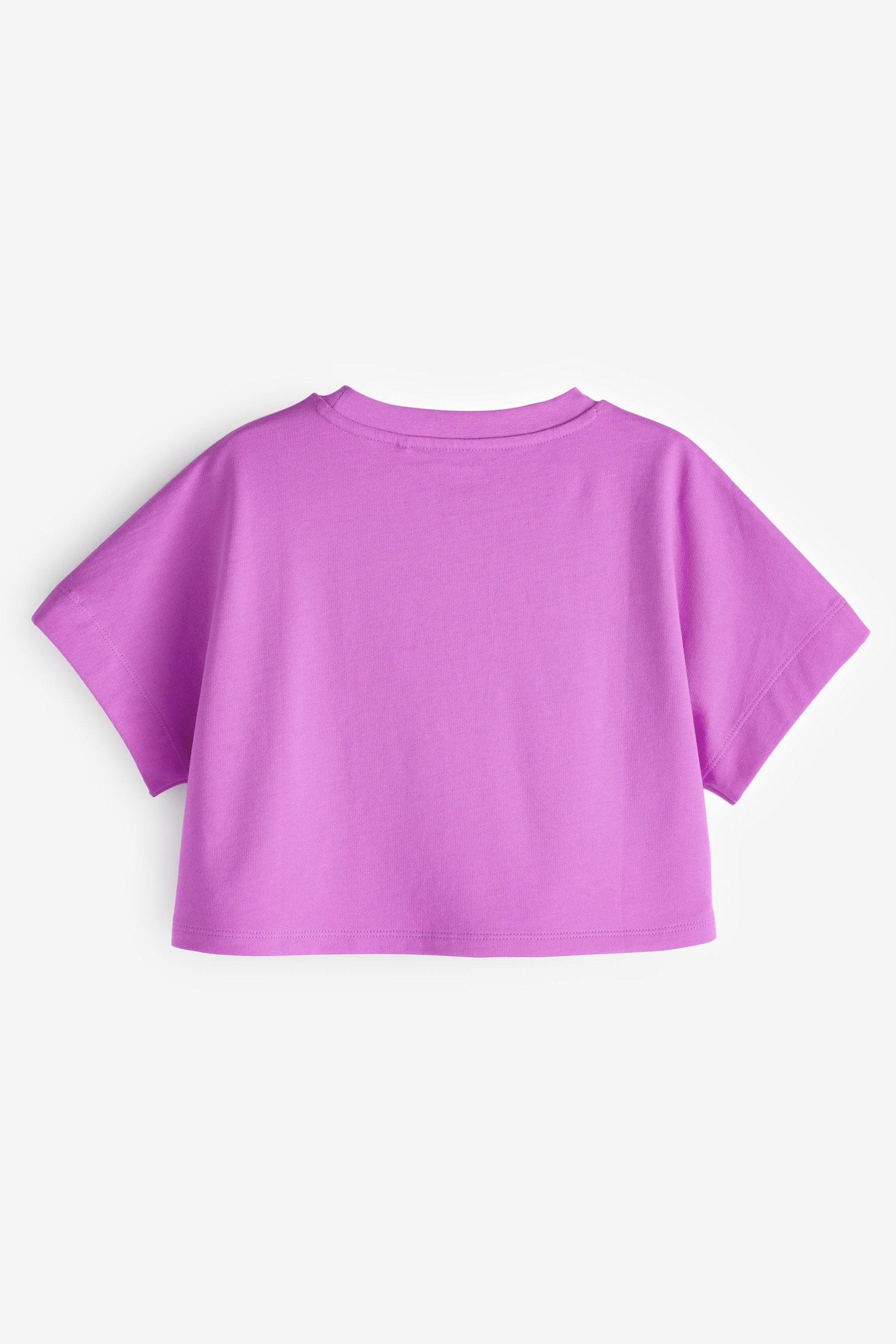 Purple Boxy T-Shirt (3-16yrs) - Image 6 of 7