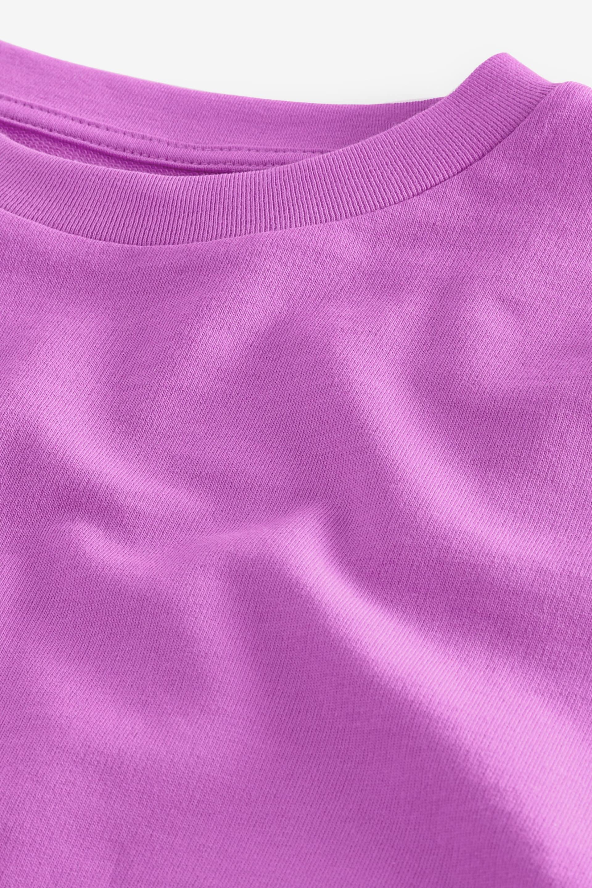 Purple Boxy T-Shirt (3-16yrs) - Image 7 of 7