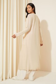 Friends Like These Cream Cosy Long Sleeve Maxi Cardigan - Image 2 of 4