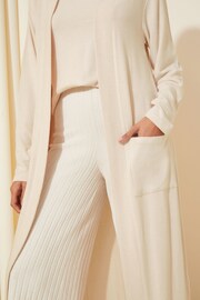 Friends Like These Cream Cosy Long Sleeve Maxi Cardigan - Image 4 of 4