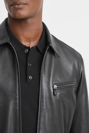 Leather Zip-Through Jacket - Image 3 of 8