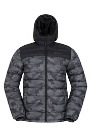 Mountain Warehouse Dark Black Mens Seasons Padded Thermal Jacket - Image 5 of 8
