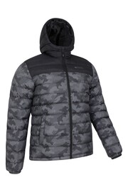 Mountain Warehouse Dark Black Mens Seasons Padded Thermal Jacket - Image 6 of 8