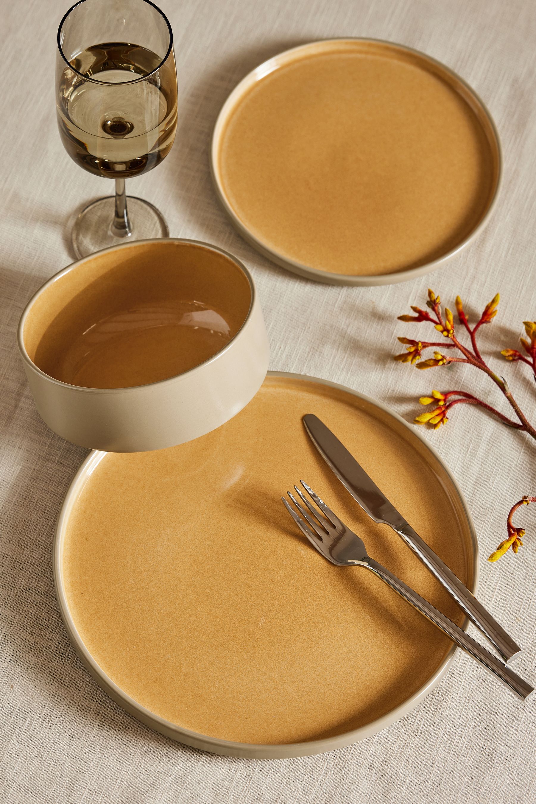 Glazed dinner set outlet
