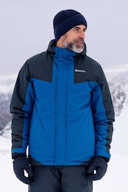 Mountain Warehouse Blue Dusk III Mens Water Resistant Ski Jacket - Image 1 of 5