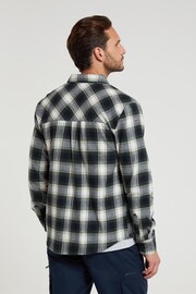 Mountain Warehouse Green Mens Trace Flannel Long Sleeve Shirt - Image 4 of 5