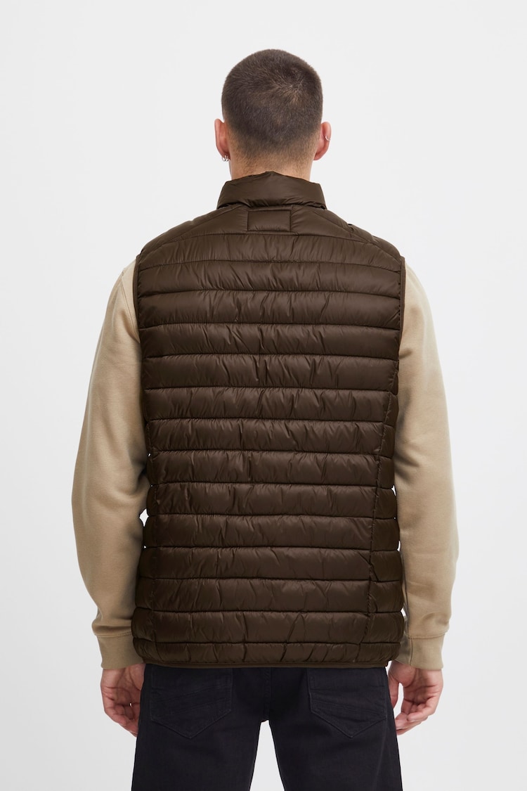 Blend Brown Light Lightweight Romsey Puffer Gilet - Image 2 of 5