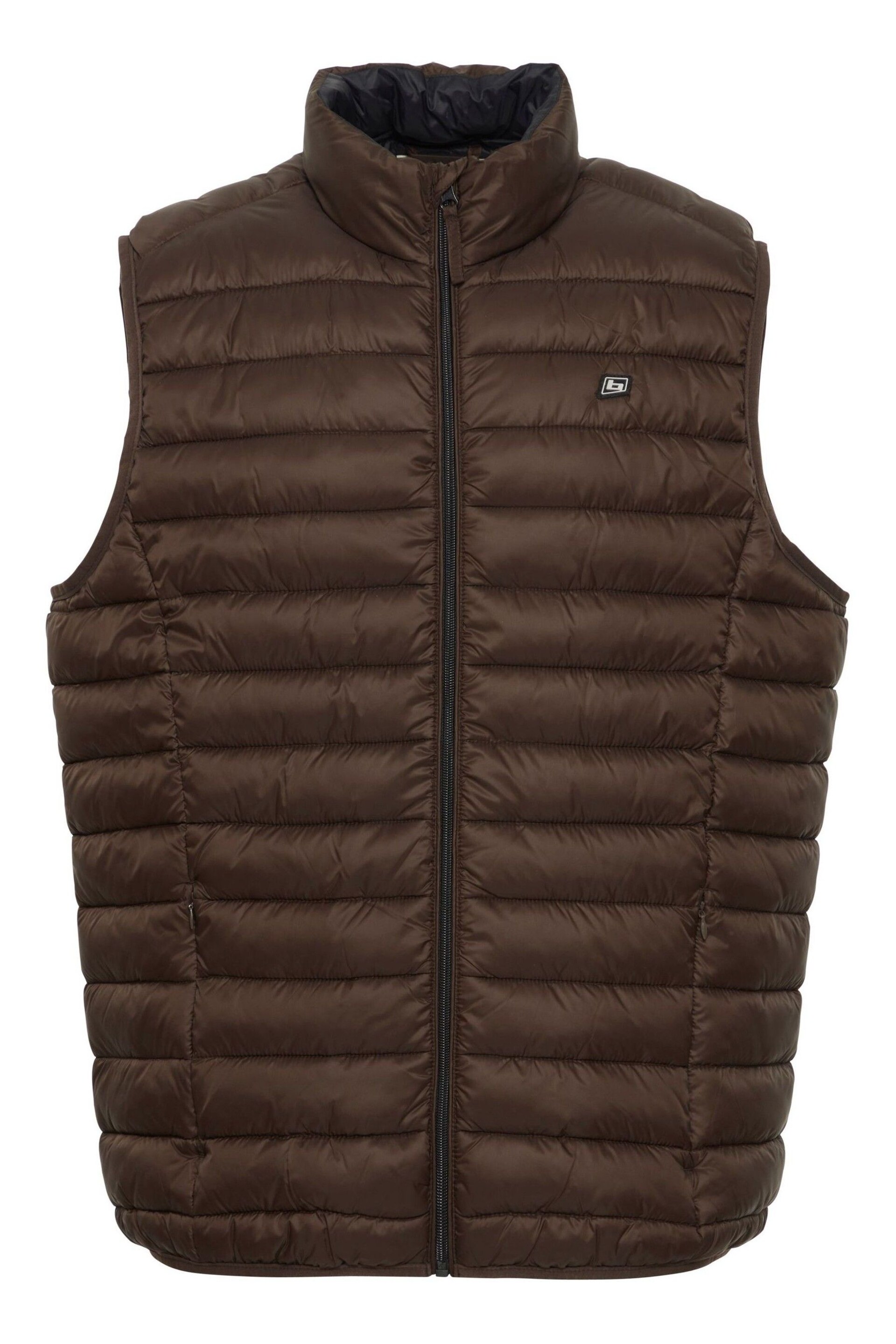 Blend Brown Light Lightweight Romsey Puffer Gilet - Image 5 of 5