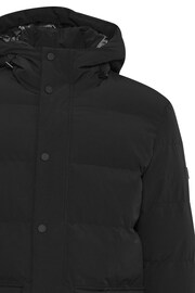 Blend Black Quilted Parka Jacket with Hood - Image 3 of 5
