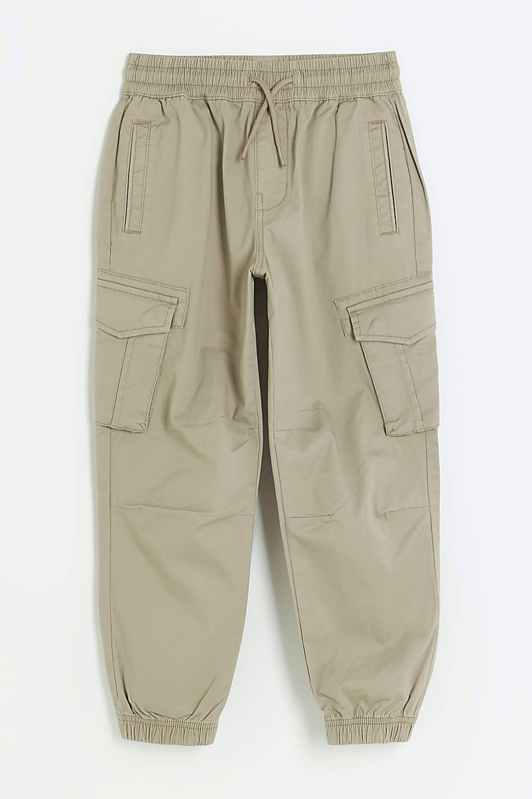 Buy River Island Natural Boys Hatch Cargo Trousers from Next Luxembourg