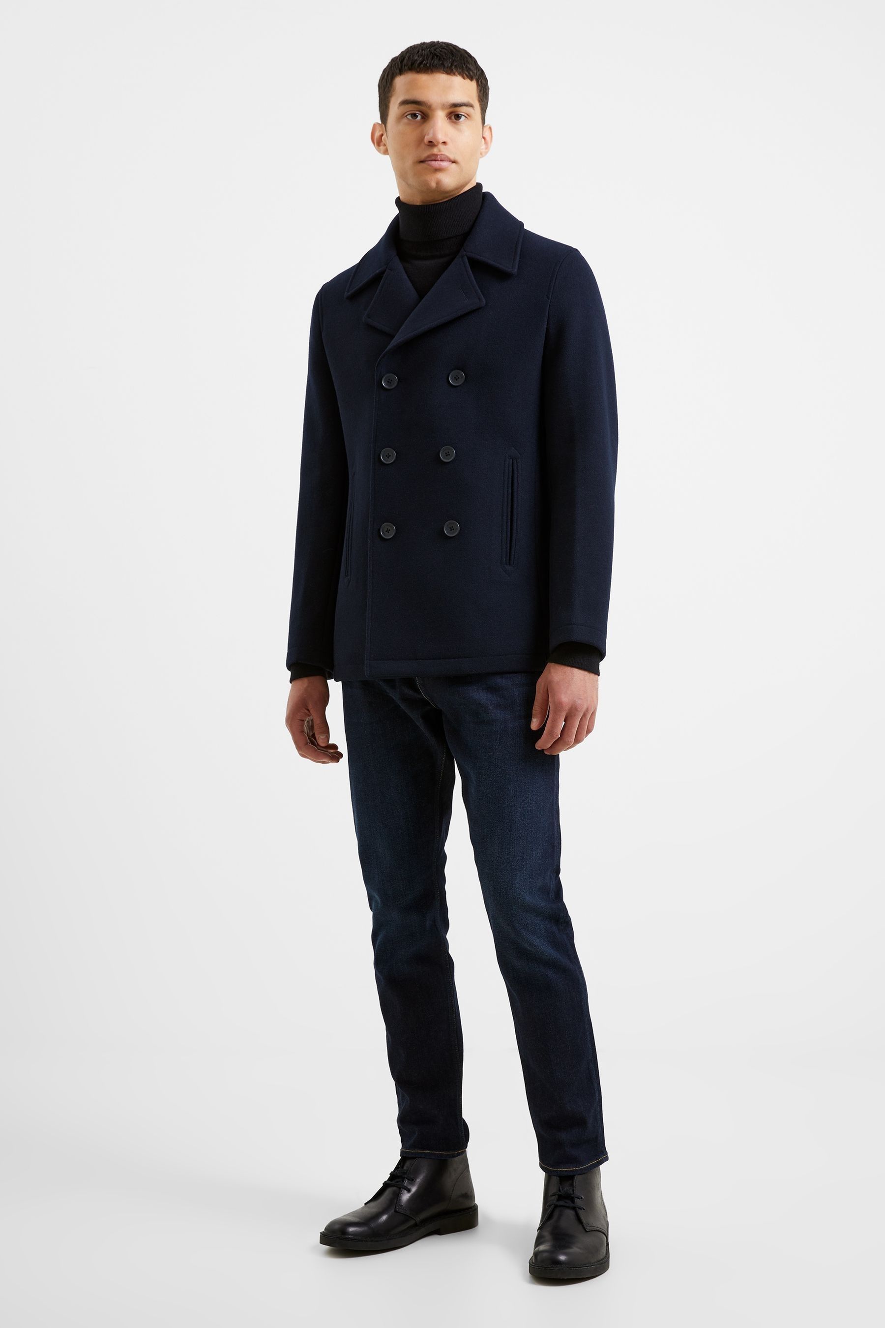 Buy French Connection Lgt Mel Db Pea Coat from Next Luxembourg