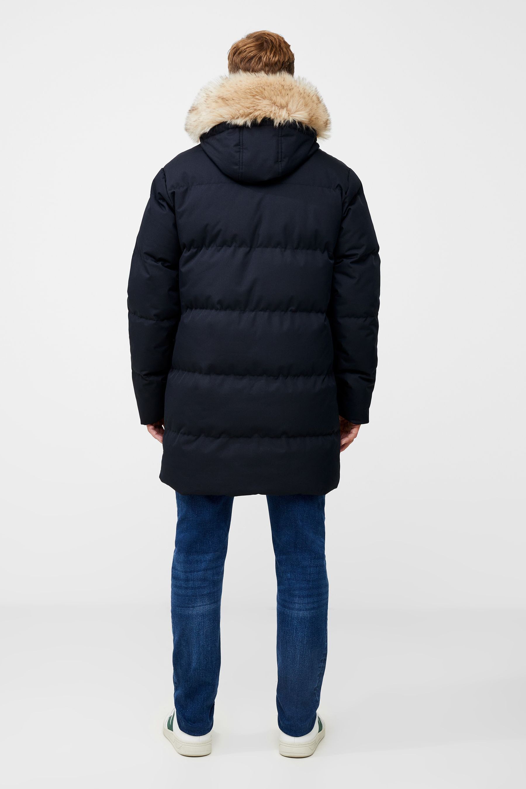 French connection parka with faux fur hood on sale