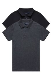 French Connection Melange J Polo Shirts 2 Pack - Image 4 of 4