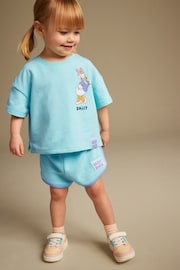 Blue Daisy Disney Shorts Set (3mths-7yrs) - Image 1 of 8