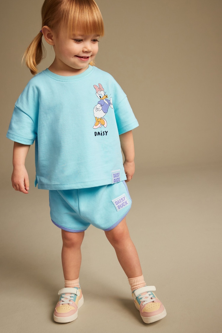 Blue Daisy Disney Shorts Set (3mths-7yrs) - Image 1 of 8