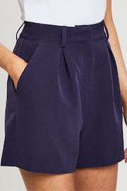 Threadbare Blue Tailored Shorts - Image 4 of 4