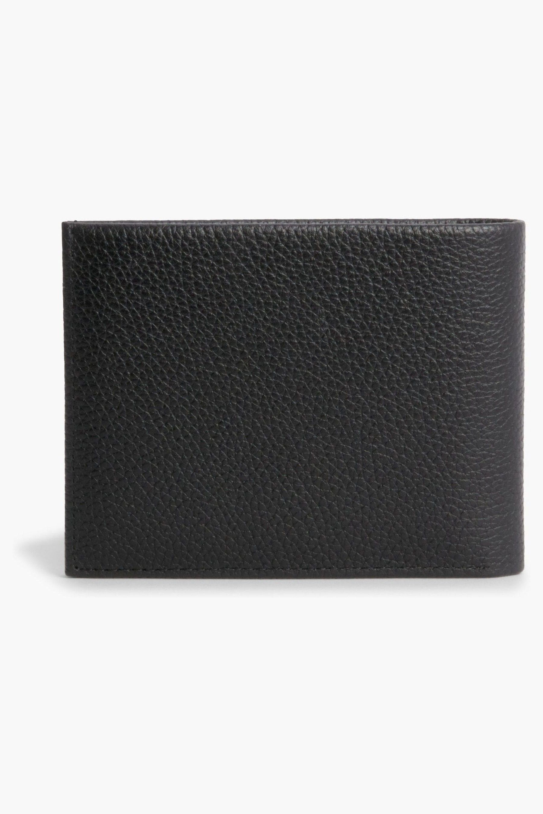 Calvin klein black leather wallet clearance