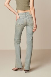 Green Tinted Low Bootcut Jeans - Image 4 of 7