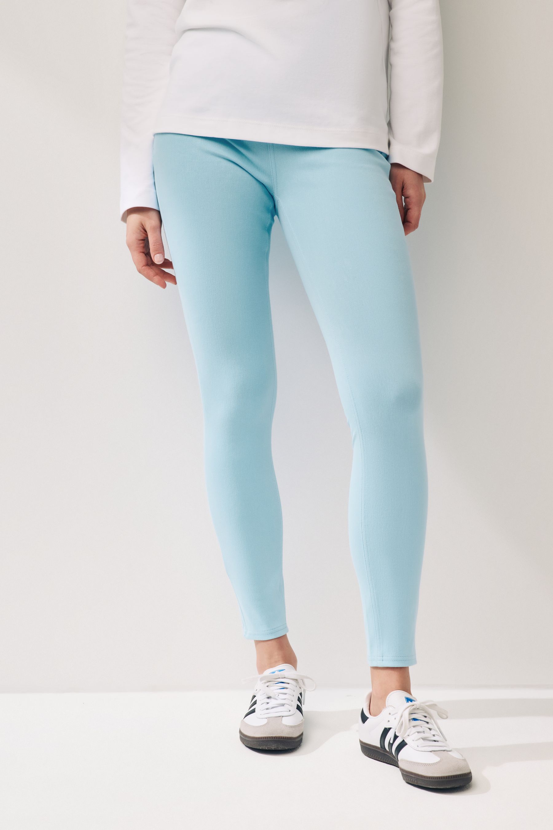 Buy Light Blue Jersey Denim Leggings from Next Luxembourg