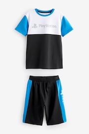 Blue/Black Playstation Short Pyjamas 2 Pack (3-16yrs) - Image 7 of 9