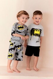 Grey/Yellow Batman License Short Pyjamas 2 Pack (9mths-12yrs) - Image 1 of 8