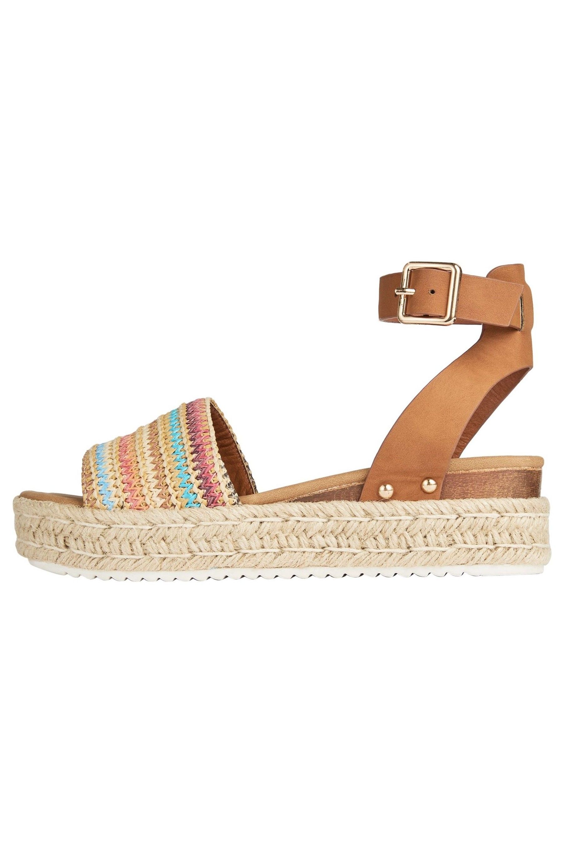 Faux suede espadrille flats top