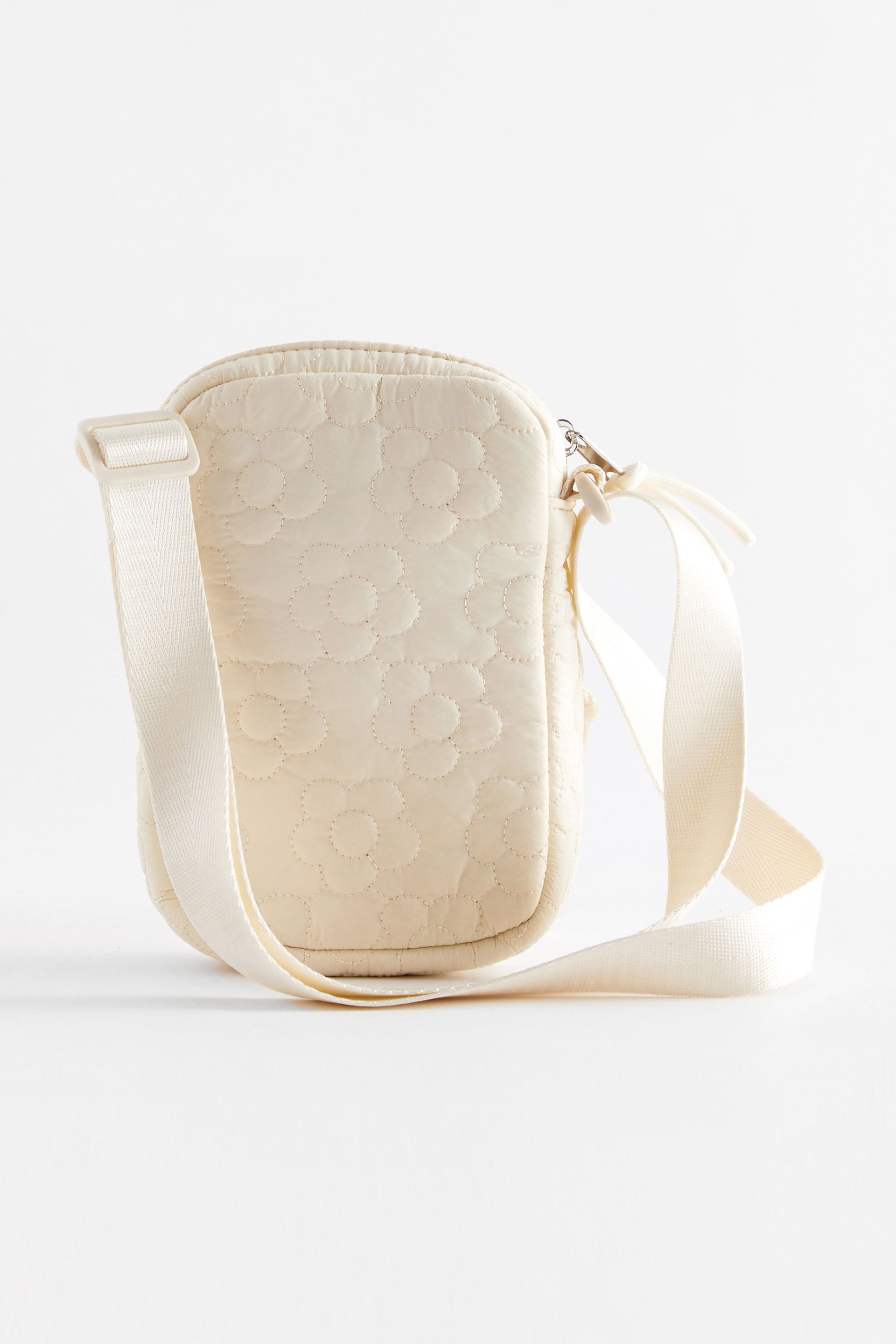 Cream Daisy Quilted Cross-Body Bag - Image 2 of 4