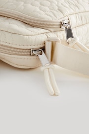Cream Daisy Quilted Cross-Body Bag - Image 3 of 4