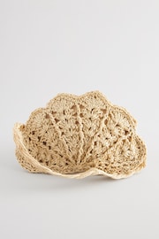 Natural Shell Straw Bag - Image 1 of 4